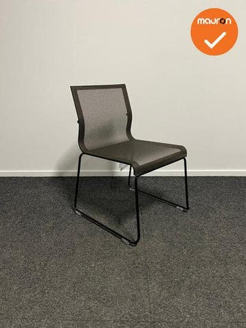 ICF Vergaderstoel - Stick chair sid base - bruin netweave, Vergader- of Presentatieruimte, Ophalen of Verzenden, Gebruikt, Stoel