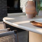 Hampton dining tuintafel ovaal mortex beige 240x105xH75 cm, Ophalen of Verzenden, Nieuw