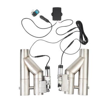 Dual RVS Uitlaat klep 3inch met afstands bediening, Ophalen of Verzenden, Nieuw
