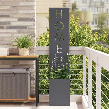 vidaXL Tuin Privacy Screen Fretwerk Antraciet 32 x 32 x 150, Verzenden, Nieuw
