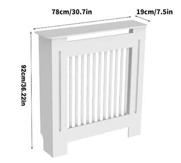 Moderne Witte MDF Radiatorafdekking met Grilldesign, Verzenden, Nieuw