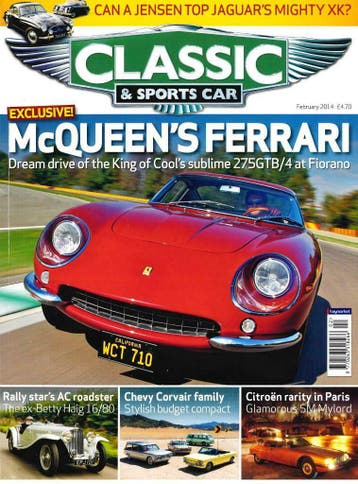 CLASSIC AND SPORTSCAR FERRARI 275GTB CITROËN SM, Boeken, Auto's | Folders en Tijdschriften, Verzenden, Gelezen, Algemeen