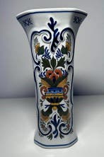 Large Royal Delft (De Porceleyne Fles) Polychrome Vase –