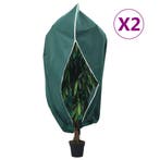 vidaXL Plantenhoezen met ritssluiting 2 st 70 g/m² 3,14x2,5, Verzenden, Nieuw