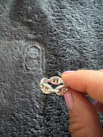 Hermès - Ring Zilver - ankerketting, Nieuw