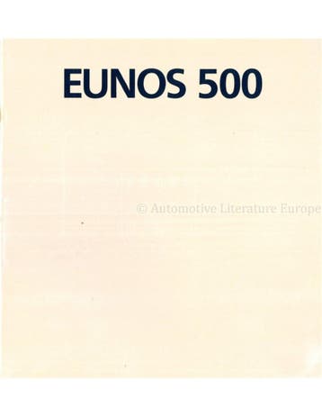 1994 MAZDA EUNOS 500 BROCHURE ENGELS, Boeken, Auto's | Folders en Tijdschriften, Nieuw, Mazda, Author