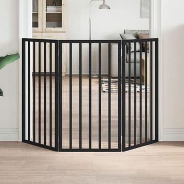 vidaXL Hondenhek inklapbaar 3 panelen 150 cm populierenhout, Verzenden, Nieuw