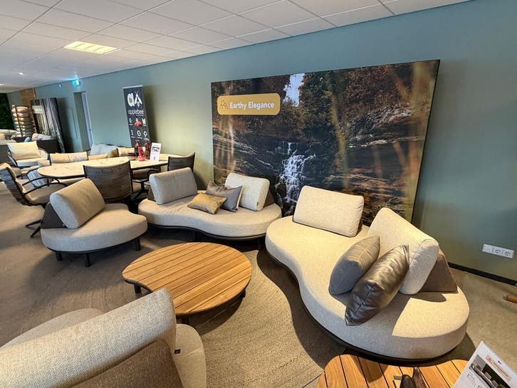 Apple Bee lounge en dining sets 2026 met showroom korting, Tuin en Terras, Tuinsets en Loungesets, Bank, Bijzettafel, Eettafel
