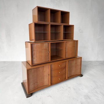 Acerbis - Mario Bellini - Boekenkast - Ondaquadra 817 - Hout