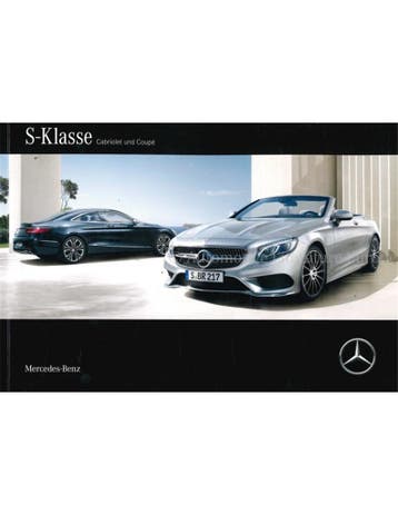 2016 MERCEDES BENZ S-KLASSE BROCHURE DUITS, Nieuw, Author