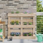 vidaXL Bloembakken voor Euro-pallets 12 pcs Grijs 13,5 x 9 x, Verzenden, Nieuw, Minder dan 60 cm
