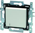 NIKO Original White inbouw controleschakelaar - tweepolig, Antiek en Kunst, Verzenden