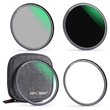 K&F Concept Magnetic Lensfilter-Kit CPL-ND-UV 82 mm, Overige merken, Polarisatiefilter, Nieuw, Ophalen of Verzenden