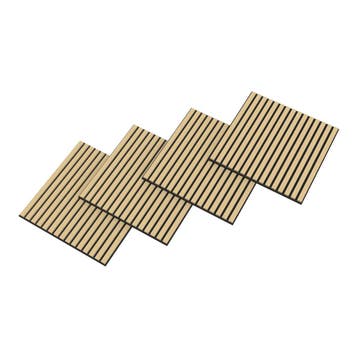 Akoestisch wandpaneel Vang 8 stuks eikenkleurig 60x60 cm 2,8, Verzenden, Nieuw