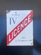 Licentie IV - Reclamebord - Emaille, Metaal