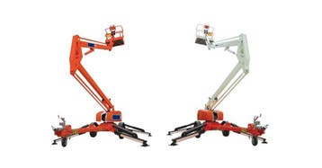 Goedkoop een Aanhangerhoogwerker huren vanaf €75,- per dag, Zakelijke goederen, Machines en Bouw | Liften, Steigers en Ladders