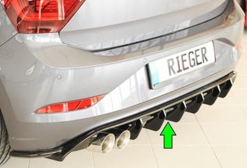 Aggressive Diffuser voor Volkswagen Polo GTI Facelift, Ophalen of Verzenden