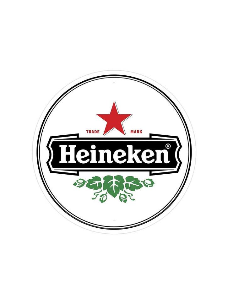 Heineken - Rond, Huis en Inrichting, Woonaccessoires | Wanddecoraties, Ophalen of Verzenden