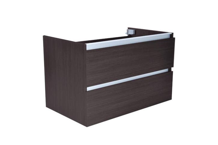 Vision losse onderkast+2 laden 80x47 houtnerf grijs, Huis en Inrichting, Badkamer | Badkamermeubels, Nieuw, Verzenden