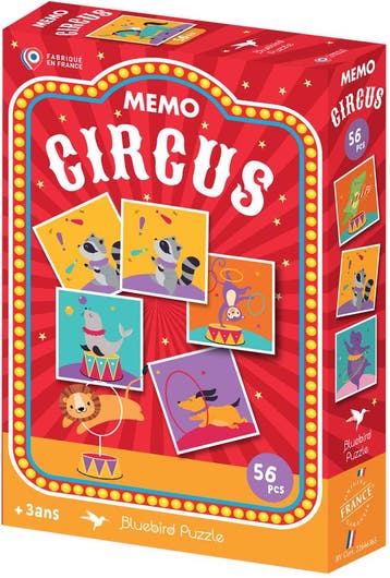 Memo - Circus (56 tegels) | Bluebird Puzzle - Kinderspellen, Verzenden, Nieuw