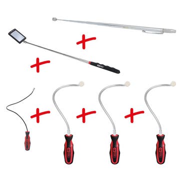 KS Tools magneethouder- en inspectiespiegelset 6-delig, Verzenden, Nieuw