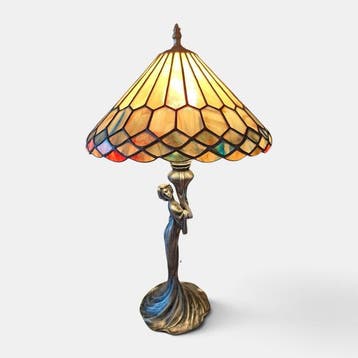 Tiffany Art Nouveau stijl tafellamp - Tafellamp -, Antiek en Kunst