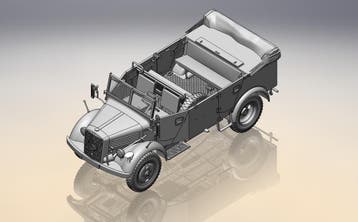 L1500A (Kfz.70) WWII German Personnel Car, Verzenden, Nieuw