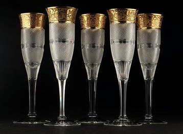 Moser & Söhne - Drinkservies - Prachtig! - Kristal, Antiek en Kunst, Antiek | Meubels | Stoelen en Banken