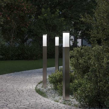 vidaXL Bolderverlichting 3 stuks 80 cm RVS IP44, Verzenden, Nieuw