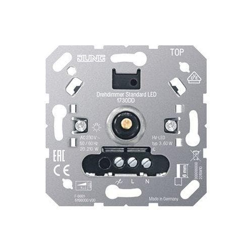JUNG druk/draai Led Dimmer standaard 1730DD, Doe-het-zelf en Verbouw, Elektra en Kabels, Nieuw, Ophalen of Verzenden