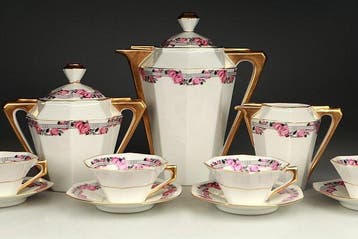 Limoges - Koffieservies - Porselein