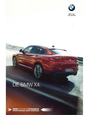 2019 BMW X4 BROCHURE NEDERLANDS, Nieuw, BMW, Author