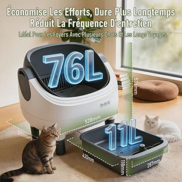 Automatische Zelfreinigende Kattenbak - Slimme APP-bediening, Verzenden, Nieuw