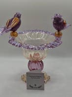 Bak - Glas - 1960-1970 - Schaaltje met parkieten