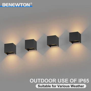 Moderne Vierkante LED Wandlamp - IP65 Waterdicht, Up/Down Ve, Huis en Inrichting, Lampen | Hanglampen, Verzenden, Nieuw