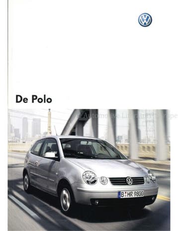 2003 VOLKSWAGEN POLO BROCHURE NEDERLANDS, Nieuw, Volkswagen, Author