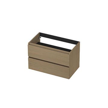 INK - Onderkast 2 Laden Greeploos met Houten Keerlijst -, Ophalen of Verzenden, Nieuw