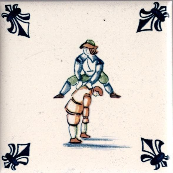 KLM Airline Business Class Delft Blue Tile Coaster - 75×75, Verzamelen, Beelden en Beeldjes, Zo goed als nieuw, Verzenden