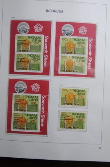 Indonesië 1977/1991 - Postfrisse verzameling in een DAVO, Gestempeld