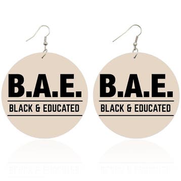 Black and Educated - Afrikaanse oorbellen, Ophalen of Verzenden, Nieuw