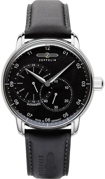 Zeppelin 8662-2 New Captains Line automatisch horloge, Overige merken, Staal, Verzenden, Polshorloge