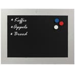 Krijtbord Magnetisch Steigerhout Wit 50x70 cm, Nieuw