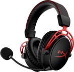 HyperX Cloud Alpha Wireless Headset - Zwart/Rood PS4, Ophalen of Verzenden, Zo goed als nieuw