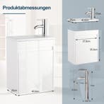 UEV Wastafel met onderkast, 40,6 cm, gasten-wc, wastafel, wa, Verzenden, Zo goed als nieuw