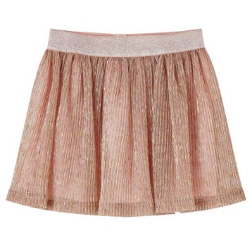 vidaXL Kinderrokje met glitters 104 zachtroze, Verzenden, Nieuw