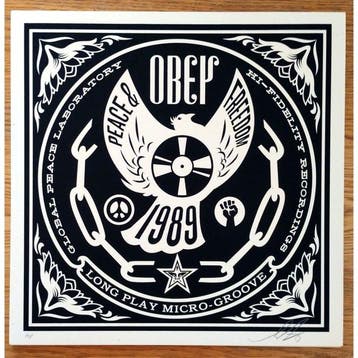 Shepard Fairey (OBEY) (1970) - Peace and Freedom (artist