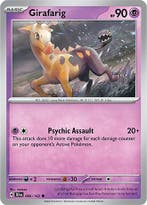 Girafarig 066/162 reverse holo Temporal forces, Ophalen of Verzenden, Nieuw, Losse kaart, Foil