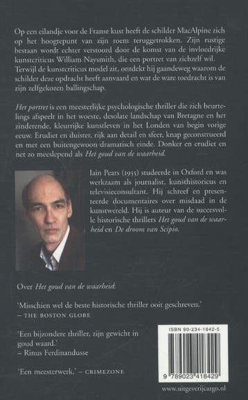 Het portret 9789023418429 Iain Pears, Boeken, Verzenden, Zo goed als nieuw, Iain Pears