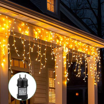 LED Lichtgordijn - Kerstversiering  - Kerstverlichting - 100, Verzenden, Zo goed als nieuw