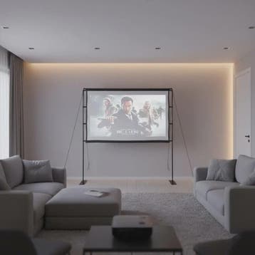 Projectiescherm 84 inch 4:3 met Draagbare Standaard, Audio, Tv en Foto, Beamers, Verzenden, Nieuw